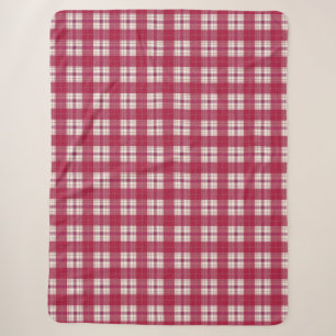 Kariert rot sherpadecke
