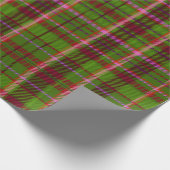Kariert Rot und Grün Geschenkpapier (Ecke)