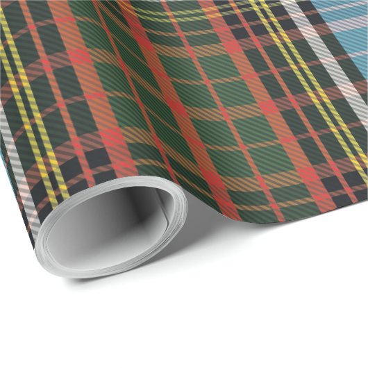 Kariert Rustic Anderson Christmas Classic Tartan Geschenkpapier (Rolleneckpunkt)