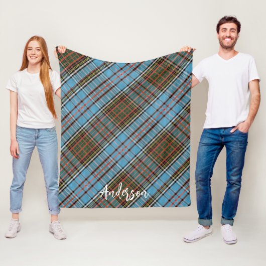 Kariert Rustikal Anderson Bauernhof Tartan Fleecedecke (Beispiel)
