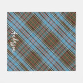 Kariert Rustikal Anderson Bauernhof Tartan Fleecedecke (Vorderseite (Horizontal))