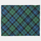 Kariert Rustikal Blue Green Campbell Tartan Fleecedecke (Vorderseite (Horizontal))