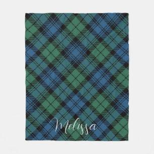 Kariert Rustikal Blue Green Campbell Tartan Fleecedecke