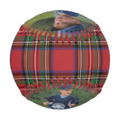 Kariert Rustikale 2 Fotos Rot und Grün Stewart Tar Baseball (Vorderseite)