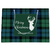 Kariert Rustikale Campbell Tartan Große Geschenktüte (Vorderseite)