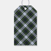 Kariert Rustikaler Clan Gordon Tartan Frohe Weihna Geschenkanhänger (Rückseite)