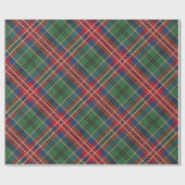 Kariert Rustikaler Clan MacCulloch Red Green Tarta Geschenkpapier (Flach)