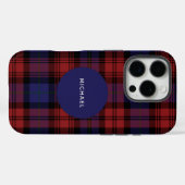 Kariert Rustikaler Clan MacLachlan Tartan Case-Mate iPhone Hülle (Rückseite (Horizontal))
