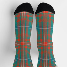 Kariert Rustikaler Clan Wilson Orange Tartan Socken