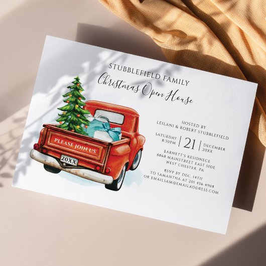 Kariert Rustikaler LKW Weihnachten Rustikale Einla Flyer