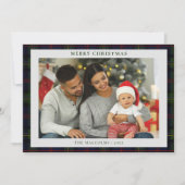 Kariert Rustikales Foto Malcolm Tartan Weihnachten (Vorderseite)