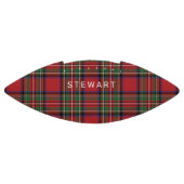 Kariert Rustikales Rot und Grüner Stewart Tartan Football (Panel)