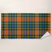 Kariert Rustikales Tartan Clan Murray Elegant Strandtuch (Vorderseite)