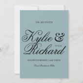 Kariert Save the Date Einladung (Rückseite)