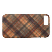 Kariert schottischer Tartan-Orange-Klassiker Case-Mate iPhone Hülle (Rückseite (Horizontal))