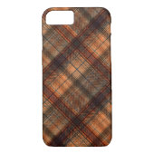 Kariert schottischer Tartan-Orange-Klassiker Case-Mate iPhone Hülle (Rückseite)