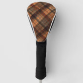 Kariert schottischer Tartan-Orange-Klassiker Golf Headcover (Vorderseite)