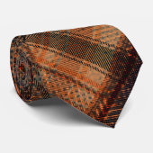 Kariert schottischer Tartan-Orange-Klassiker Krawatte (Gerollt)