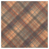 Kariert schottischer Tartan-Orange-Klassiker Stoff (Nahaufnahme)