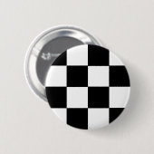 Kariert Schwarz & Weiß Button (Vorne & Hinten)