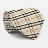 Kariert - Schwarz-weiß - Emo - Neck Tie Krawatte (Gerollt)