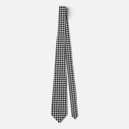 Kariert - Schwarz-weiß - Emo - Neck Tie Krawatte