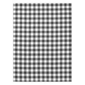 Kariert Schwarz-weiß Gingham Checkered Rustic Tischdecke (Vorderseite)