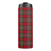 Kariert Scottish Clan Stewart Red Green Blue Karo Thermosbecher (Vorderseite)
