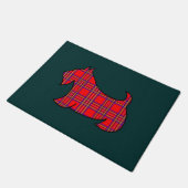 Kariert Scottish Terrier Doormat Fußmatte (Schrägansicht)