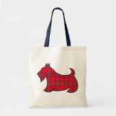 Kariert Scottish Terrier Scotty Book Tote Bag Gift Tragetasche (Vorne)