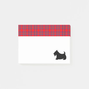 Kariert Scottish Terrier Scotty Post IT Notes Gesc Post-it Klebezettel