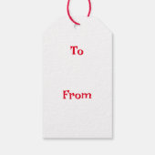 Kariert Scotty Dog Frohe Weihnachten Geschenkanhänger (Rückseite)