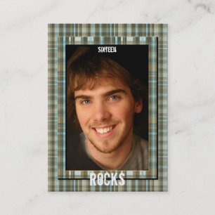 Kariert Senior Class of 2010 Foto Cards Telefonnummerkarte