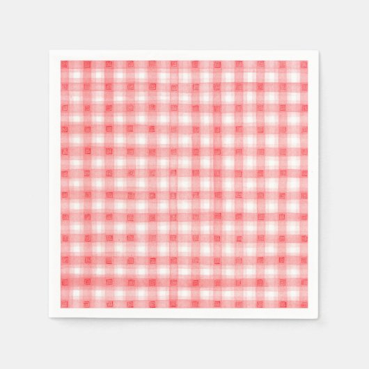 Kariert Serviette (Vorderseite)