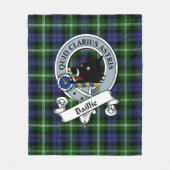 Kariert Sherpa Blanket Baillie Classic Clan Scotti Fleecedecke (Vorderseite)