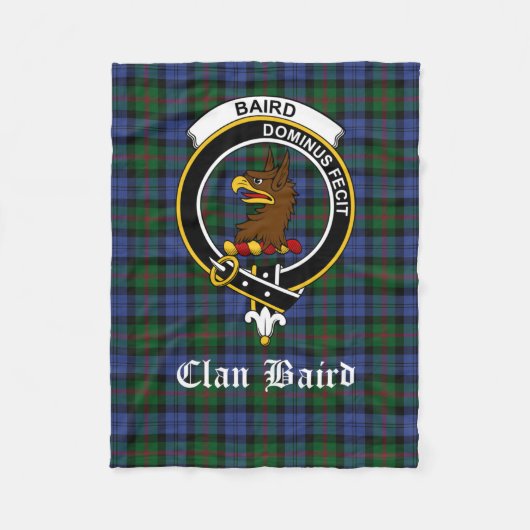 Kariert Sherpa Blanket Baird Clan Scottish Fleecedecke (Vorderseite)