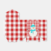 Kariert Snowman Geschenkschachtel (Ungefaltet)