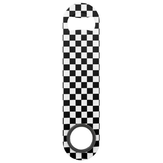 Kariert Speed Flaschenöffner (Rückseite)