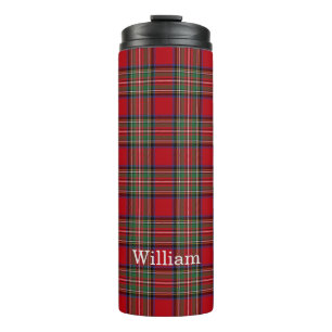 Kariert Stewart Red Green Rustic Vater Birthday Thermosbecher