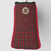 Kariert Stewart Red Tartan Men-Monogram-Geschenk Golf Headcover (Rotieren 90)