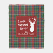 Kariert Sweet Zuhause Tartan MacCulloch Tartan Fleecedecke (Vorderseite)