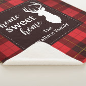 Kariert Sweet Zuhause Wallace Tartan Personalisier Sherpadecke (3/4)