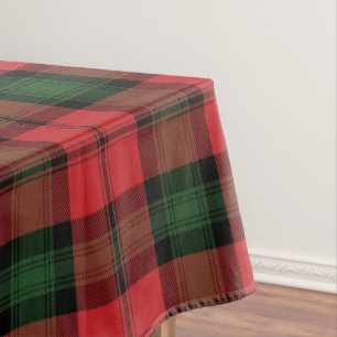 Kariert Tartan Clan Kerr Red Green Checked Tischdecke