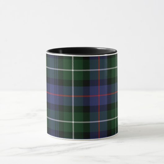 Kariert Tartan Clan MacKenzie Green Black Karo Tasse (Zentrum)