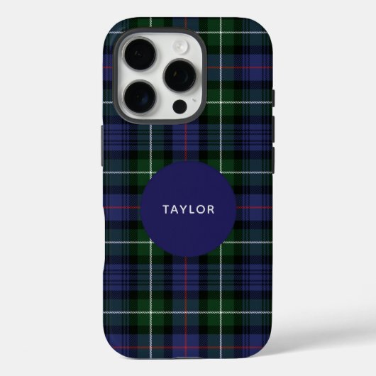 Kariert Tartan Clan MacKenzie Personalisiert Case-Mate iPhone Hülle (Rückseite)