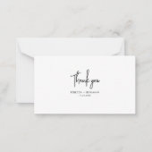 Kariert Tartan Green Red Rustic Wedding Danke Mitteilungskarte (Vorderseite)