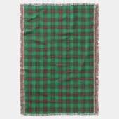 Kariert Tartan Green Traditional Scottish Trendy Decke (Vorderseite Vertikal)
