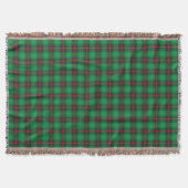 Kariert Tartan Green Traditional Scottish Trendy Decke (Vorderseite)