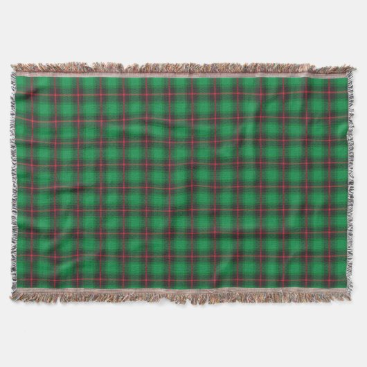 Kariert Tartan Green Traditional Scottish Trendy Decke (Vorderseite)