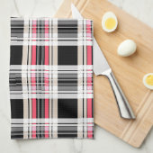 Kariert, tartan handtuch (Viertel Falte)